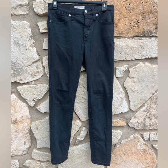 Madewell Black High Rise Skinny Jeans Size 28 - Picture 1 of 6